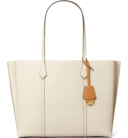 Tory Burch Perry Triple Compartment Leather Tote | 40plusstyle.com