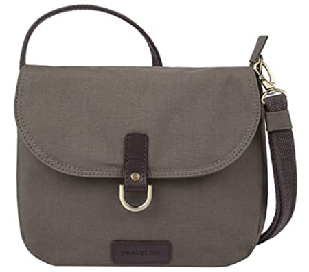 Travelon Anti-Theft Courier Saddle Crossbody Bag | 40plusstyle.com