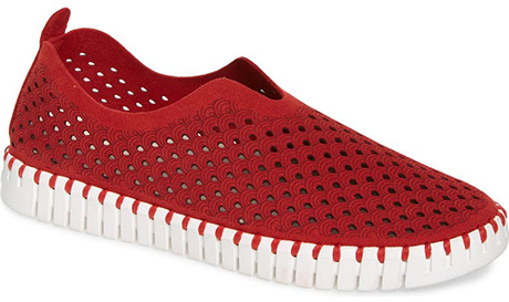 Ilse Jacobsen Tulip 139 Perforated Slip-On Sneaker | 40plusstyle.com