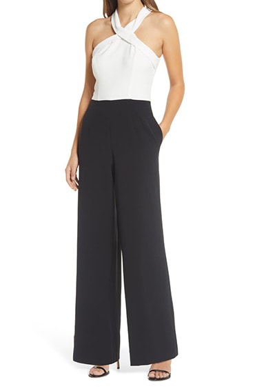 Julia Jordan Halter Jumpsuit | 40plusstyle.com