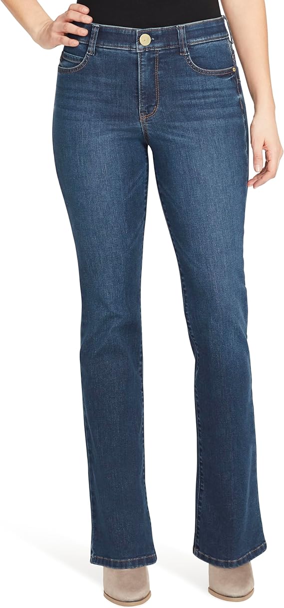 Tummy control jeans - Vintage America Blues F'ab Body Sculpt Bootcut Jeans | 40plusstyle.com