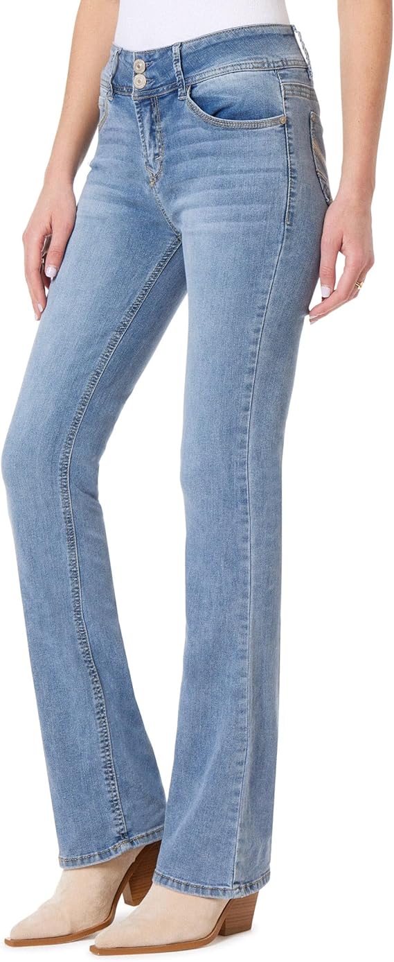 WallFlower Luscious Bootcut Insta Stretch Juniors Jeans | 40plusstyle.com