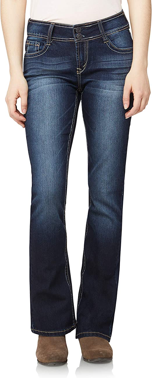 Best jeans for a pear shaped body - WallFlower Instastretch Luscious Curvy Bootcut Jeans | 40plusstyle.com