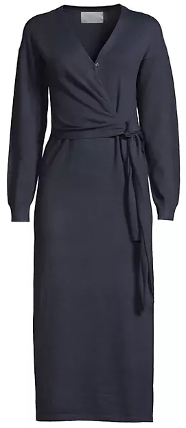 Modern Citizen Lenese Knit Wrap Midi-Dress | 40plusstyle.com