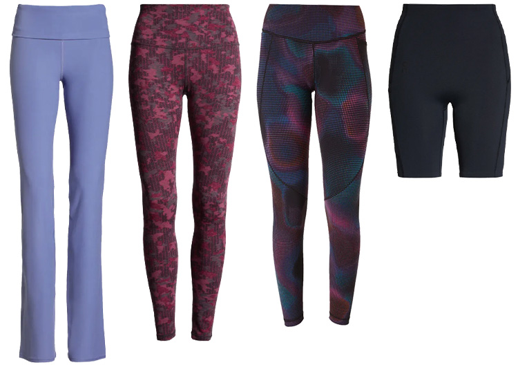 Yoga pants, leggings and shorts | 40plusstyle.com